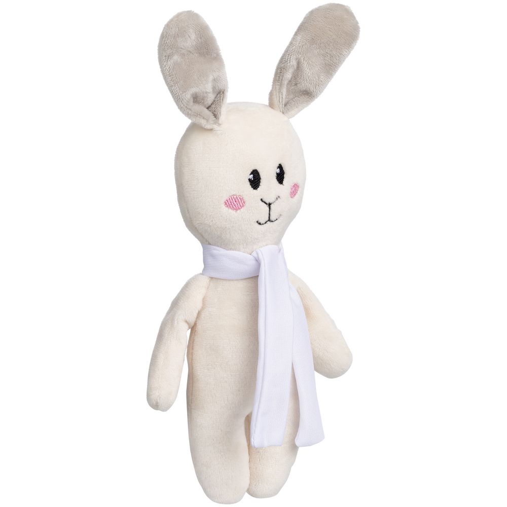 Мягкая игрушка Beastie Toys, заяц с белым шарфом в Челябинске
