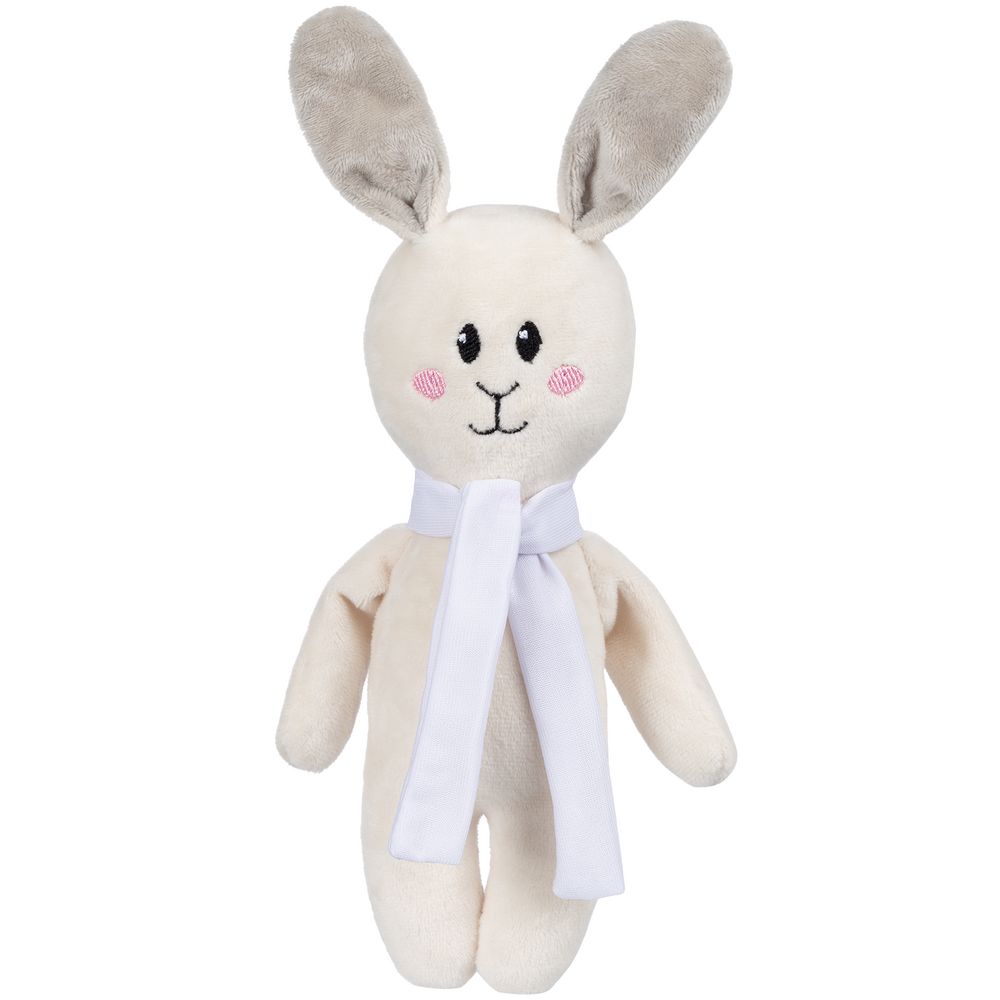 Мягкая игрушка Beastie Toys, заяц с белым шарфом в Челябинске
